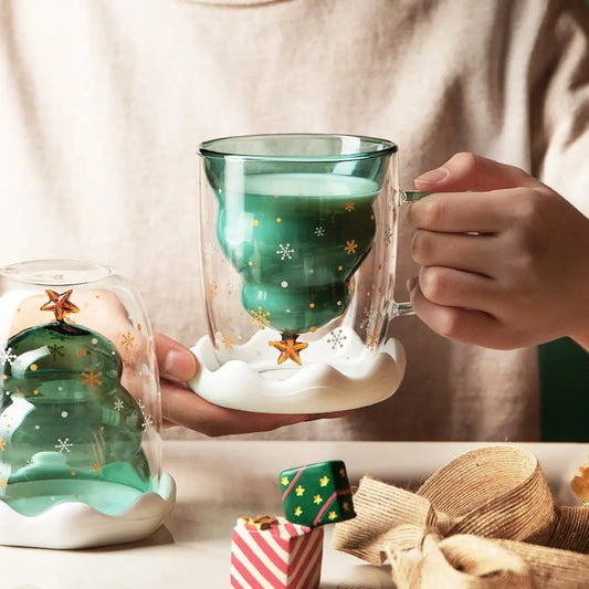 Christmas Double Wall Espresso Cup